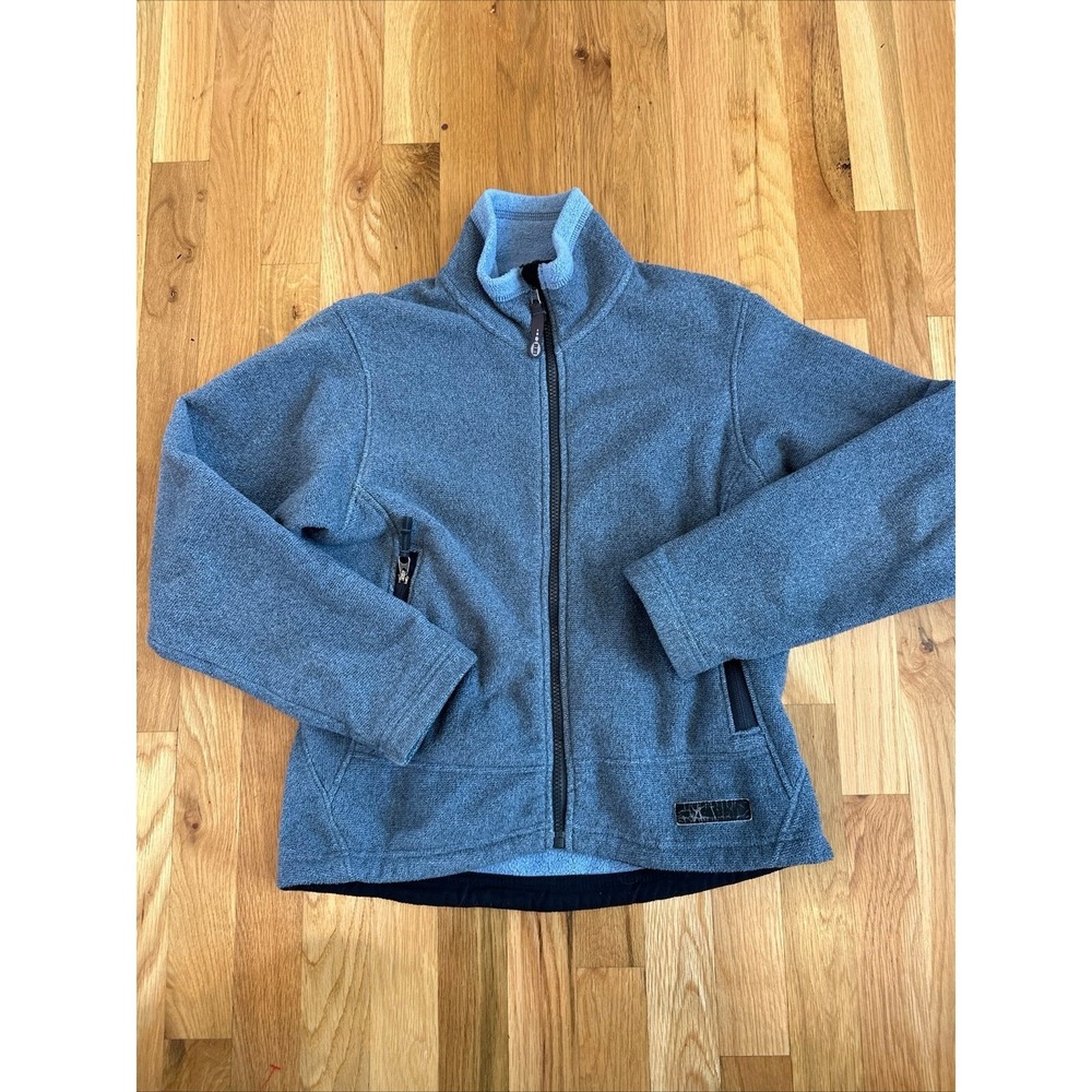 Rei Girls XS 6/7 Fleece Jacket Full Zip Blue Sweater Lightweight Kids